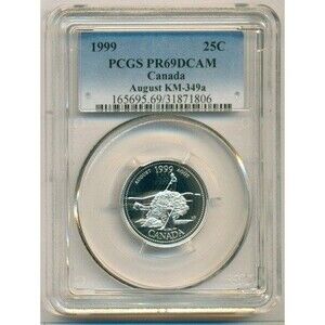 Canada 1999 Silver 25 Cents August KM-349a Proof PR69 DCAM PCGS